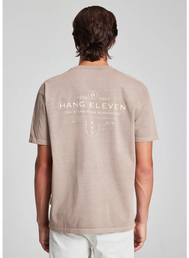 Hang Eleven T-shirt Essential Tee - Washed Brown