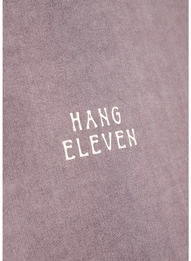 Hang Eleven Heavy Logo Hoodie - Washed Purple