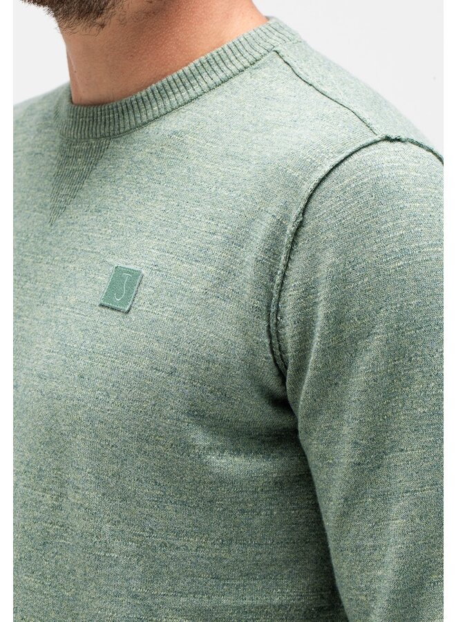 Butcher of Blue Polo Lange Mouw M2416002 - 791 Dk. Delphi Green