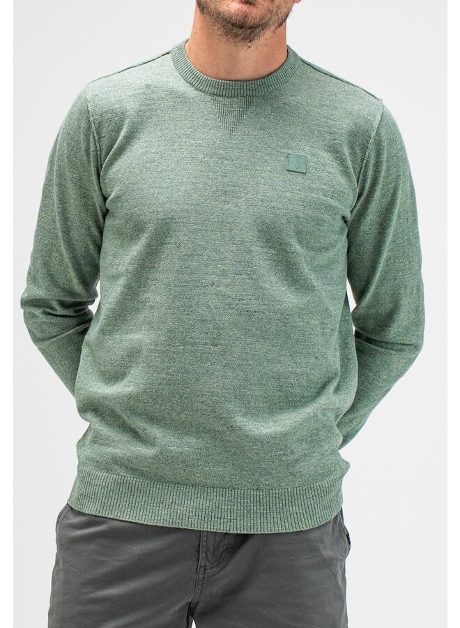 Butcher of Blue Polo Lange Mouw M2416002 - 791 Dk. Delphi Green