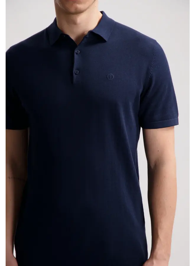 Dstrezzed Polo Knitted Camilo 420022-SS24 - 649 Dk. Navy