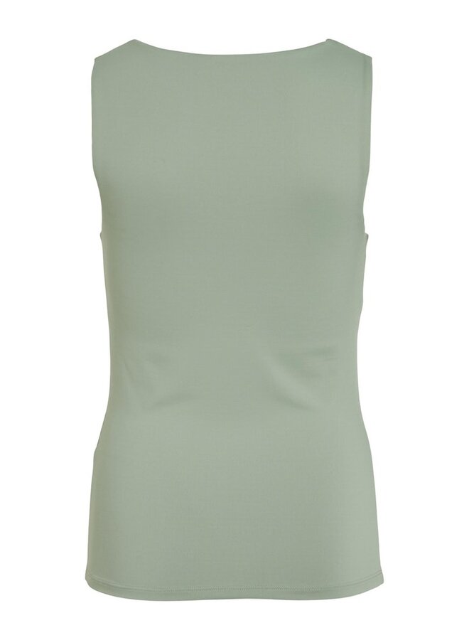 Vila Top VIKENZA U-NECK S/L TANK TOP - Leger Groen