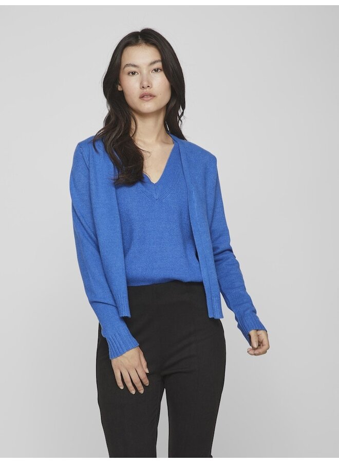 Trui VIRIL SHORT L/S KNIT CARDIGAN - Blauw