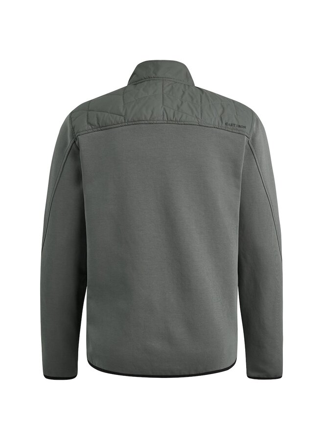 CAST IRON Jas Bomber jacket interlock - Groen