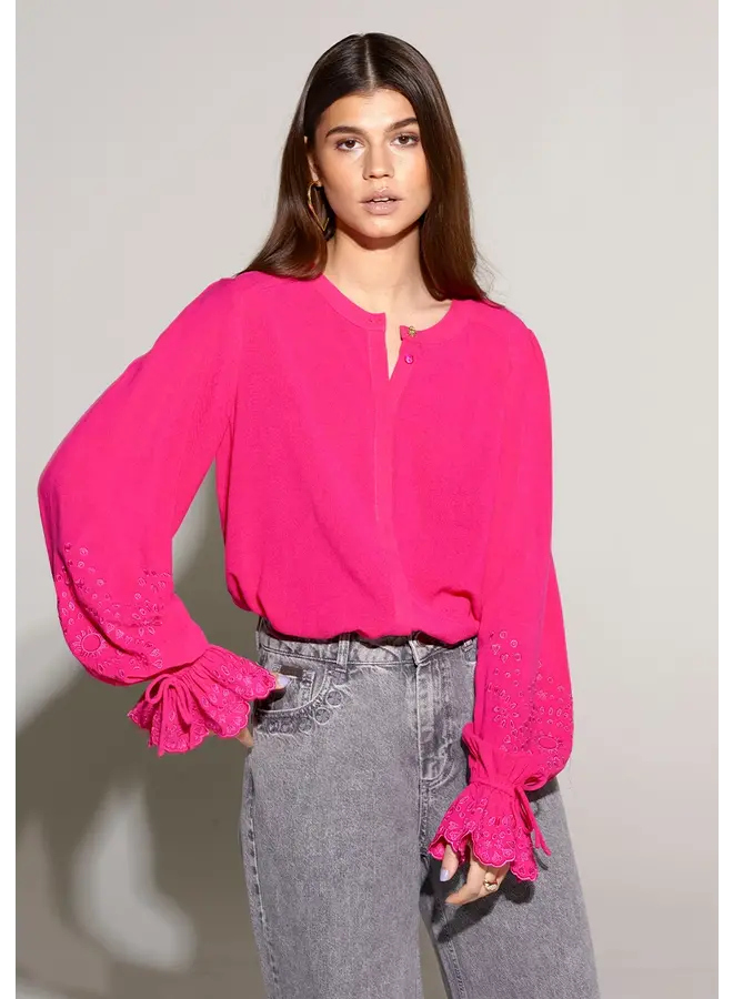 Harper and Yve Blouse Hayli SS24P605 - 601 Hot Pink