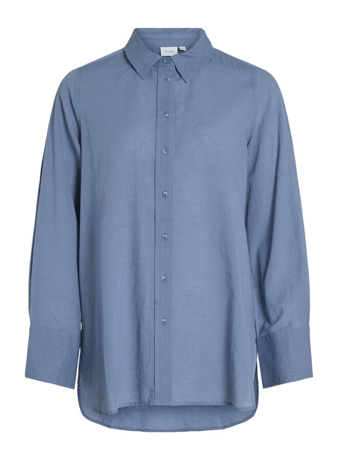 Blouse VILINAJA BUTTON L/S SHIRT - Kentucky Blue