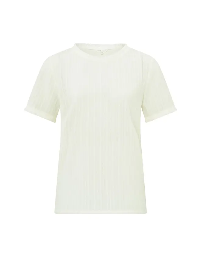 YAYA T-shirt 01-701162-403 - 99293 Ivory White