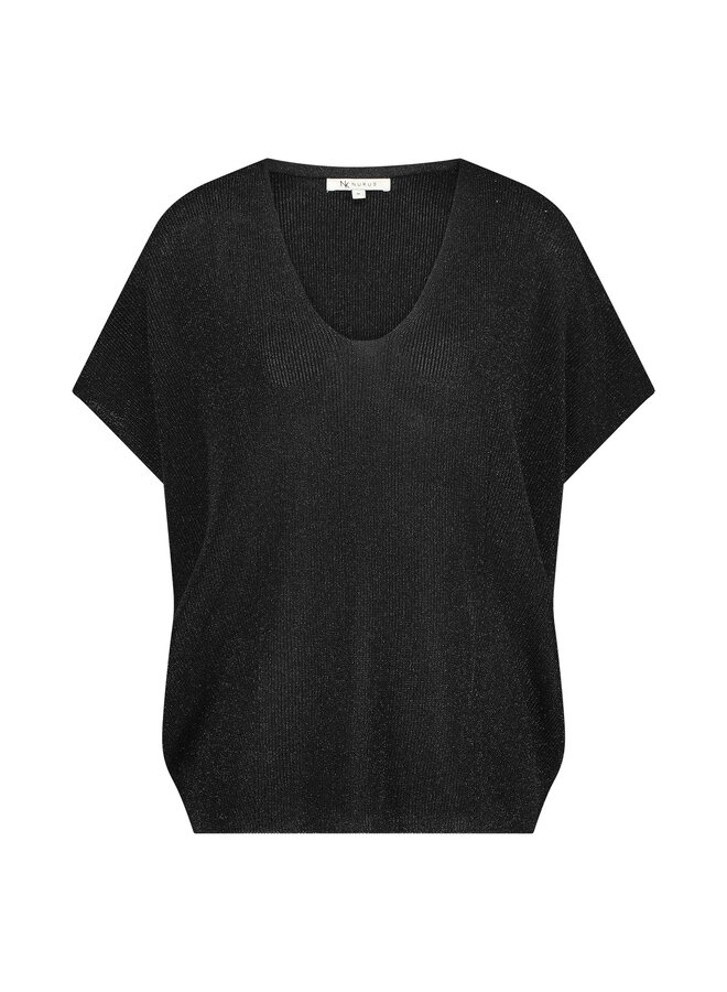 NUKUS Top Dina Lurex SS240152 - 5 Black