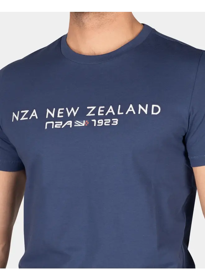 NZA New Zealand Auckland T-shirt 24BN721 - 1653 Dusk Navy