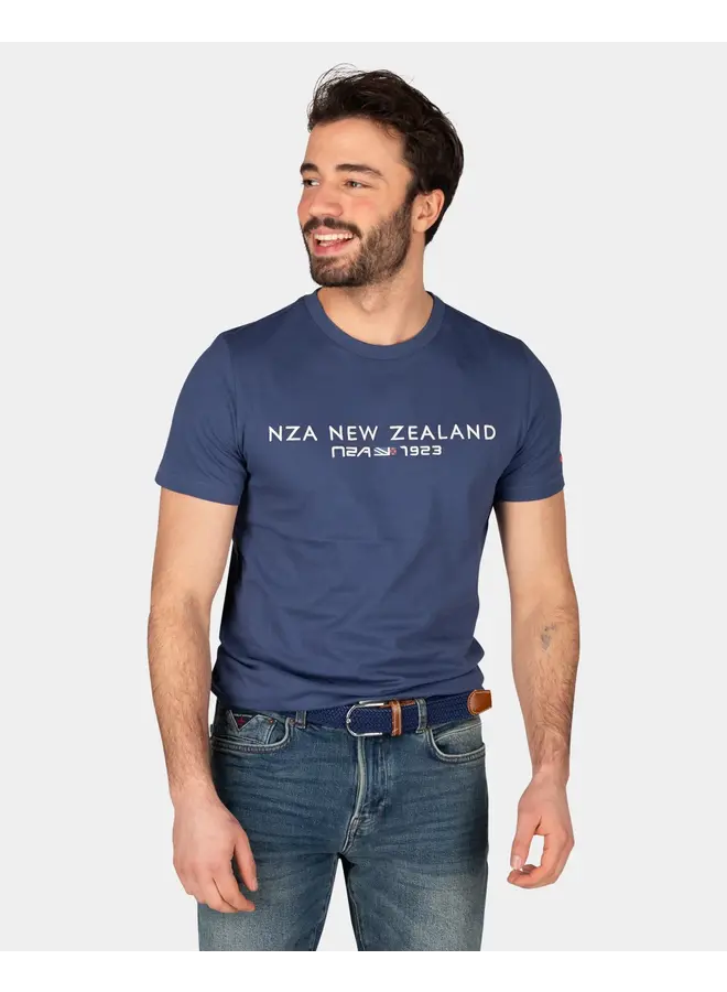 NZA New Zealand Auckland T-shirt 24BN721 - 1653 Dusk Navy