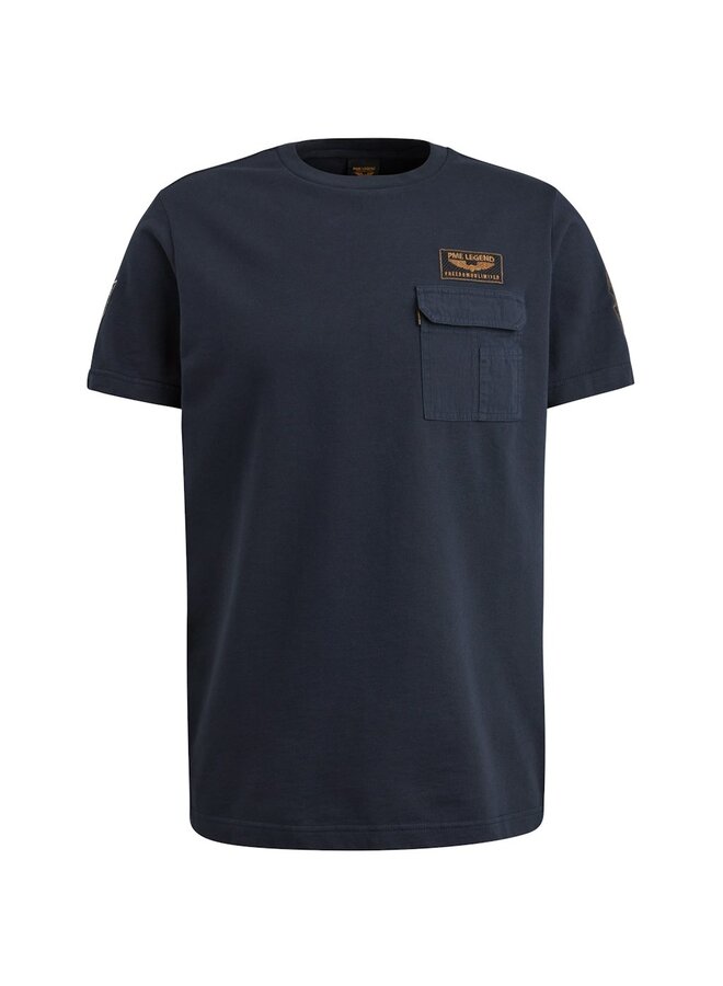 T-shirt Short sleeve r-neck light terry unbrushed - Salute