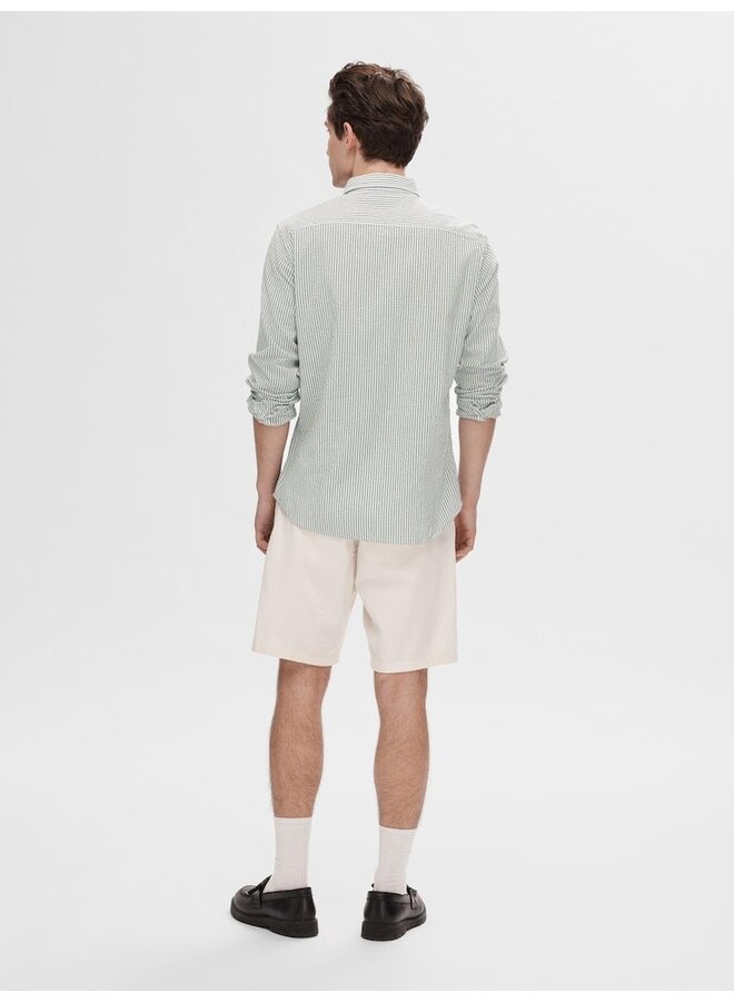 Selected Overhemd SLHREG-REIL SHIRT LS SEERSUCKER- Eden