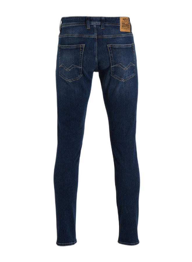 Replay Straight Fit Jeans Grover MA972 .000.685 488 - Donker Blauw 007