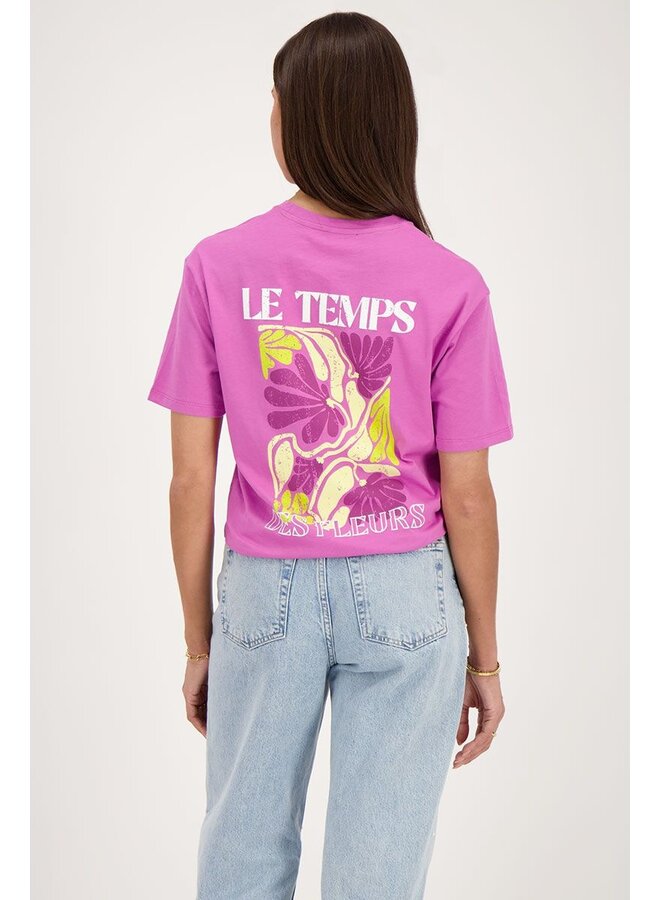 T-Shirt Le Temps - Paars