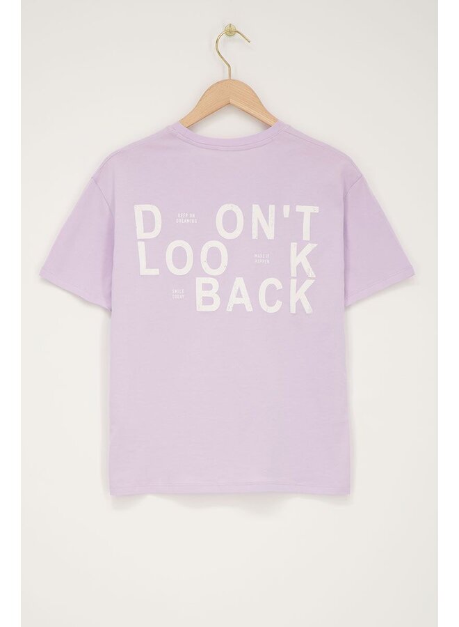 My Jewellery T-Shirt Don't Look Back - Lila