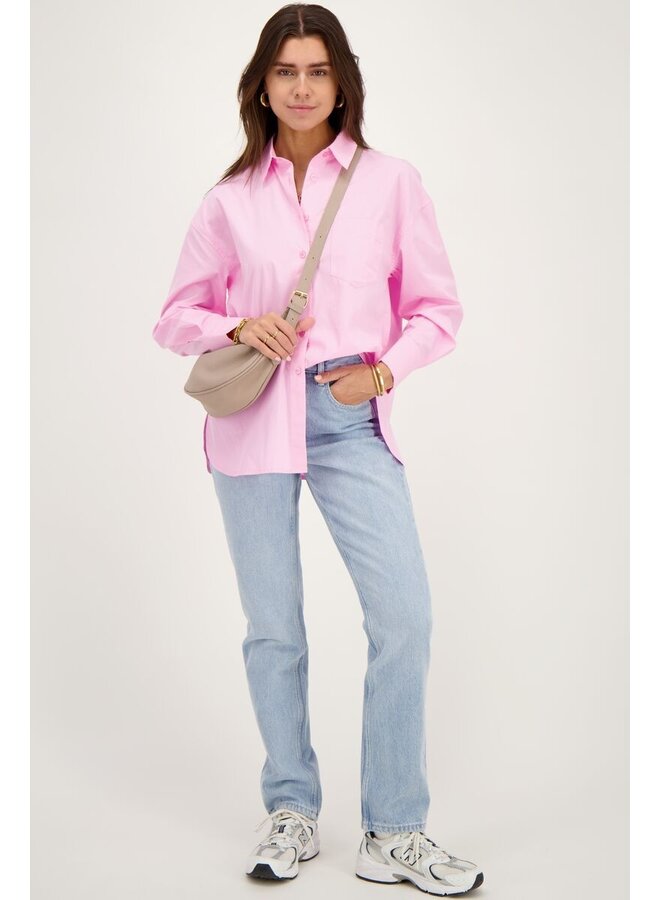 My Jewellery Oversized Poplin Blouse - Roze