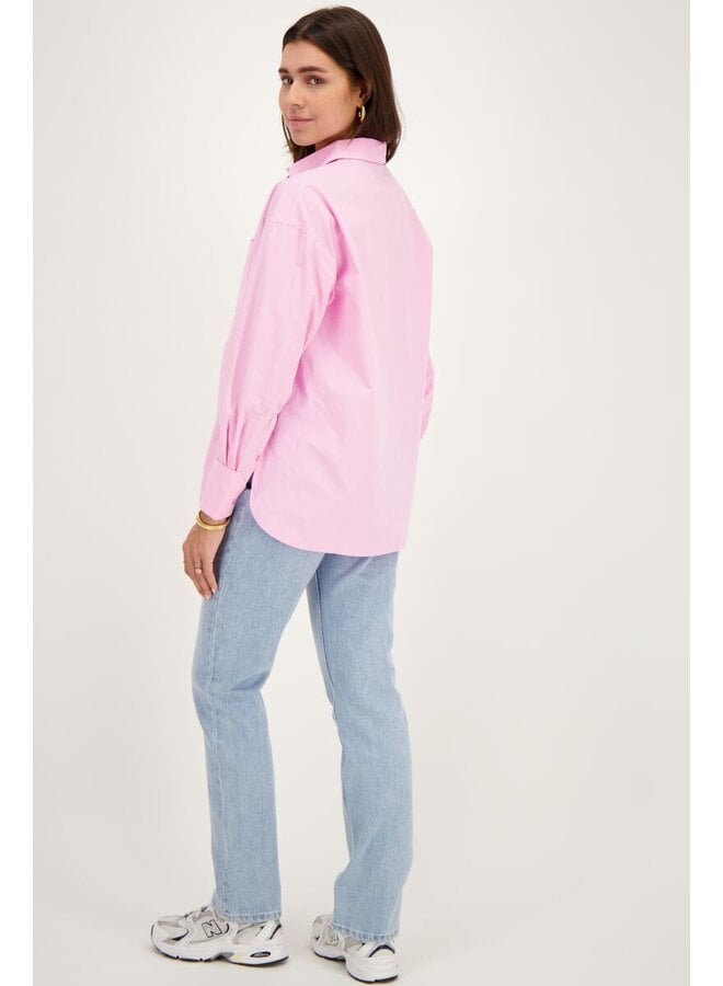 My Jewellery Oversized Poplin Blouse - Roze