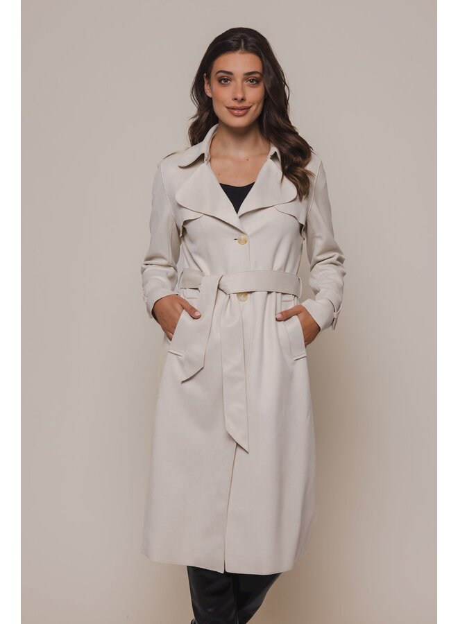 Rino&Pelle Trench Coat Jas Nula.7002420 - 9030 Birch