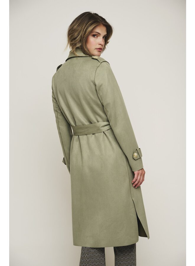 Rino&Pelle Trench Coat Jas Nula.7002420 - 6023 Sea Moss