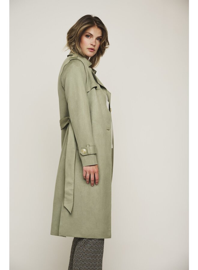 Rino&Pelle Trench Coat Jas Nula.7002420 - 6023 Sea Moss