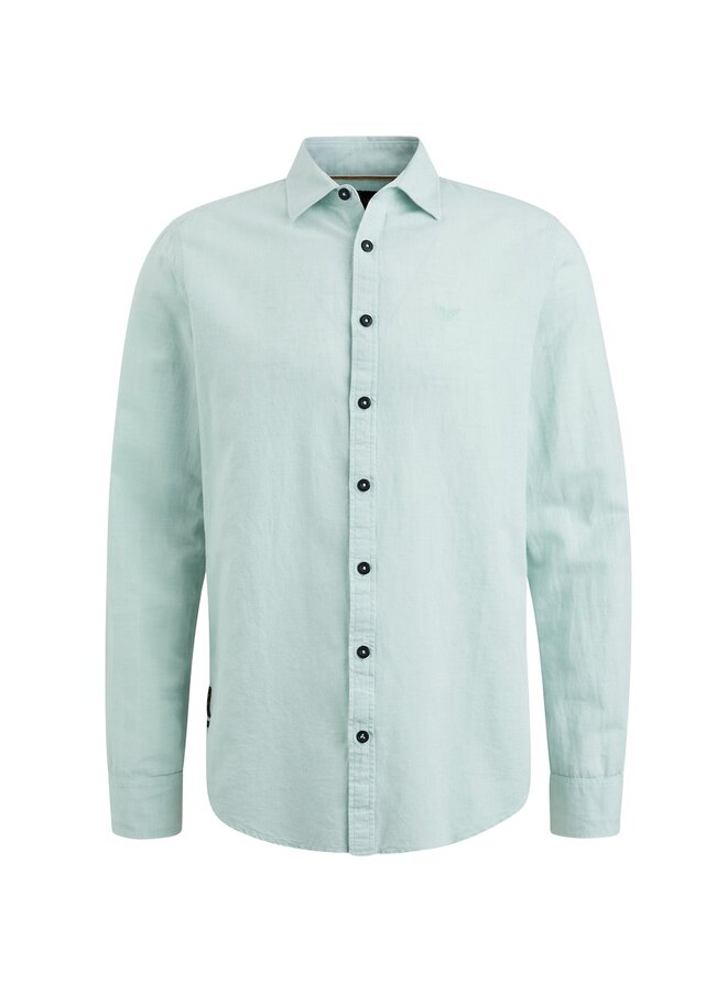 Overhemd Long Sleeve Shirt Ctn/Linen - Harbor Gray