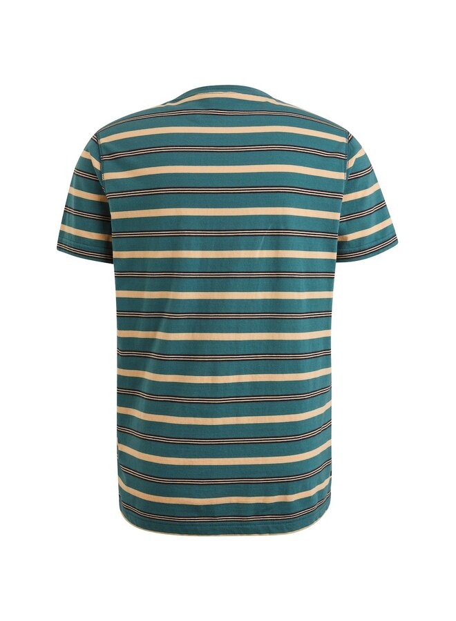 PME Legend T-shirt Short sleeve r-neck yd stripe jersey- North Atlan