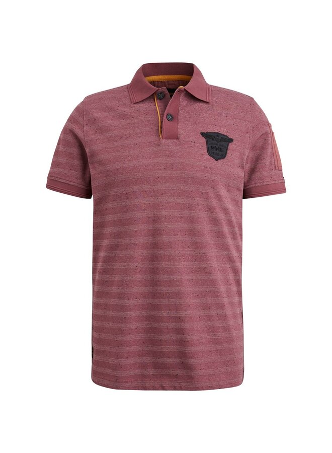 Polo Short sleeve polo jacquard pique- Noctrune