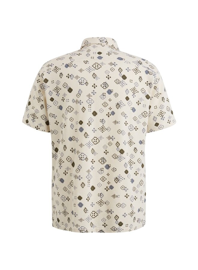 CAST IRON Overhemd Short Sleeve Shirt Jersey printed popcorn- Summer Sand
