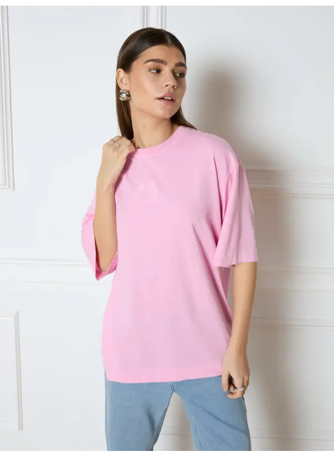 Refined Department Oversized T-Shirt Bruna R2403713265 - 300 - Soft Pink