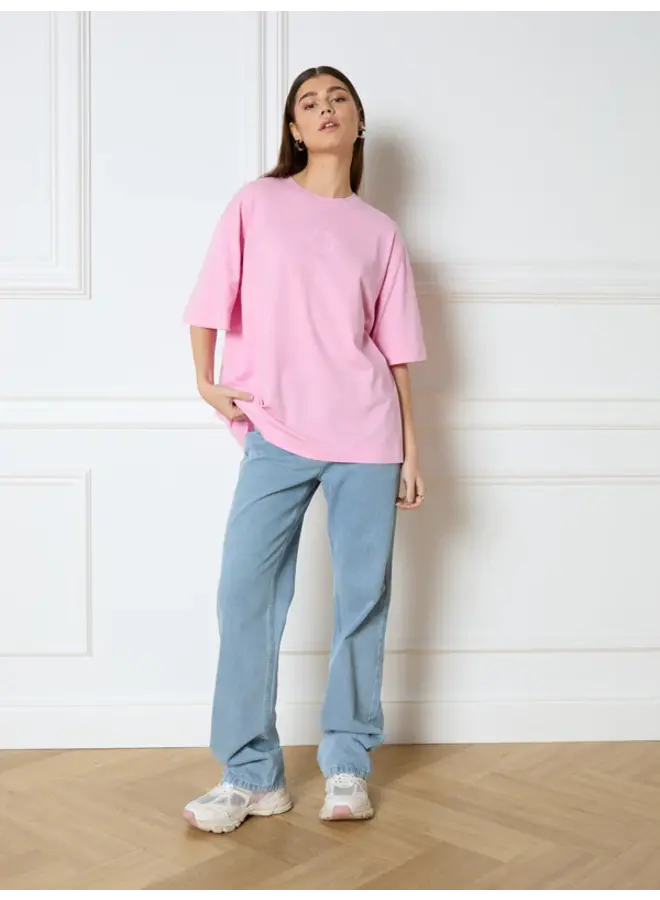 Refined Department Oversized T-Shirt Bruna R2403713265 - 300 - Soft Pink