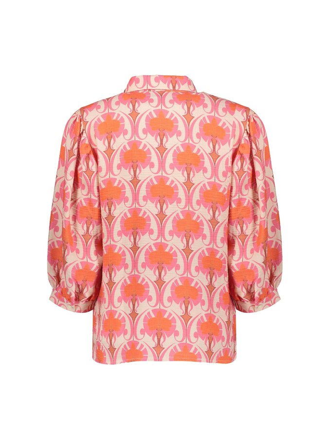 Geisha Blouse 43241-20 - 720 Sand/Raspberry/Coral