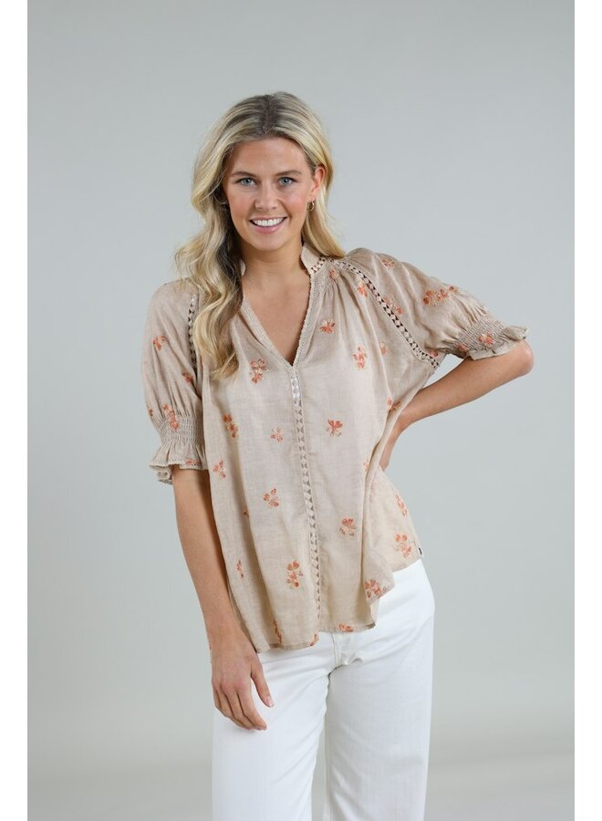 NUKUS Top Carolina SS240141 - 9 Sand