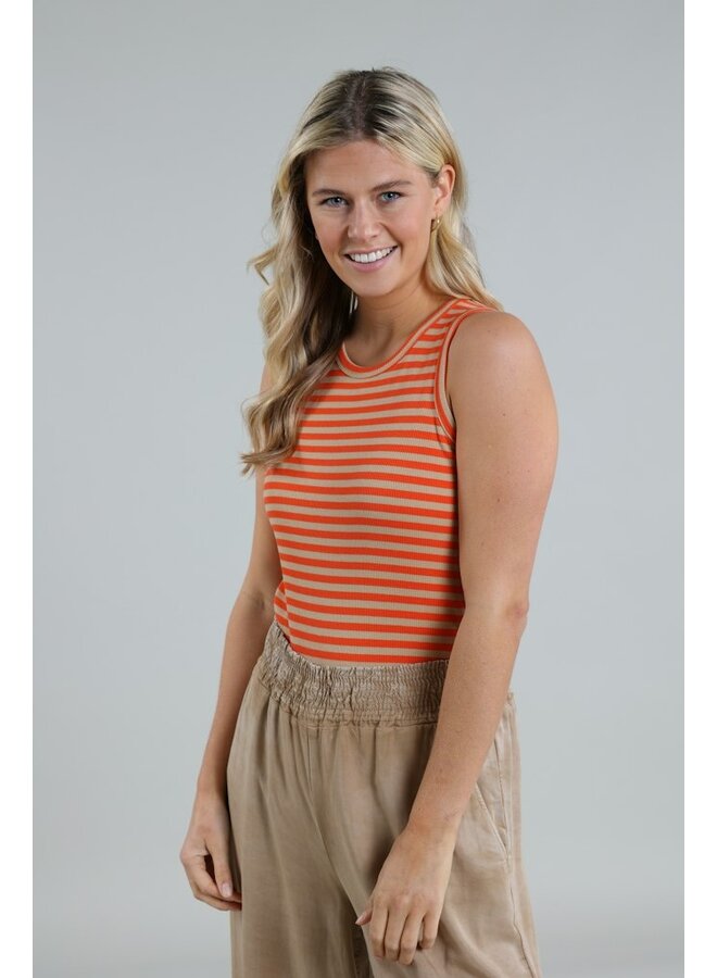 Striped Top Stefania - 195 Coral/Sand