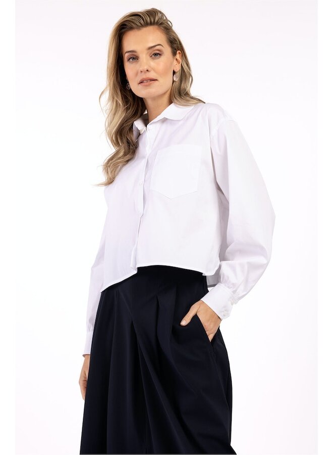 Studio Anneloes Blouse Cropped Dion 09797 - 1000 White