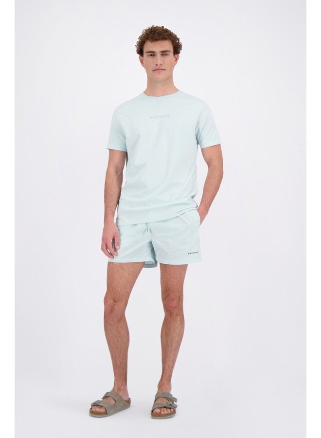 Airforce Zwembroek HRM0865-SS24  SWIMSHORT - 525 /100 Pastel Blue/White