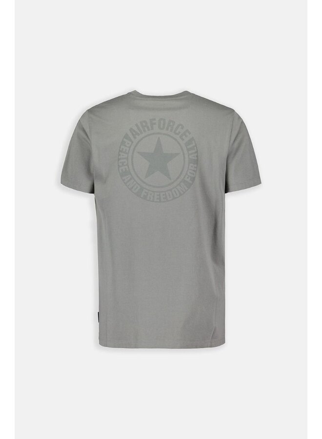 Airforce T-shirt GEM0883-SS24 WORDING/LOGO - 930 Castor Gray