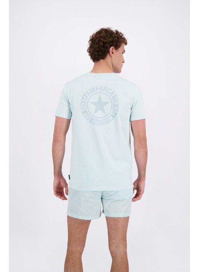 T-shirt GEM0883-SS24 WORDING/LOGO - 525 Pastel Blue