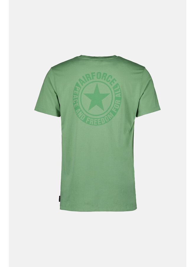 Airforce T-shirt GEM0883-SS24 WORDING/LOGO - 610 Green Frost