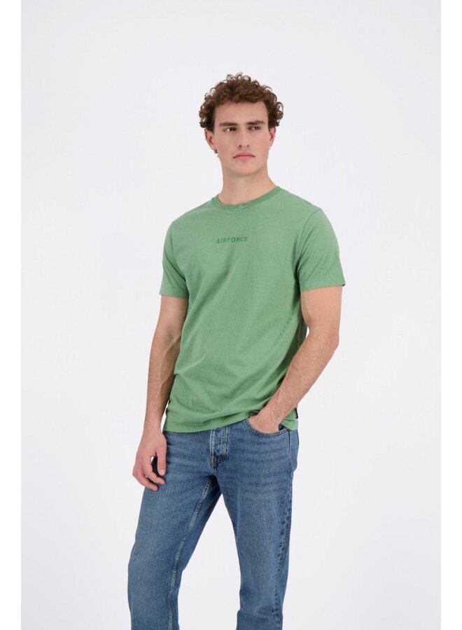 Airforce T-shirt GEM0883-SS24 WORDING/LOGO - 610 Green Frost