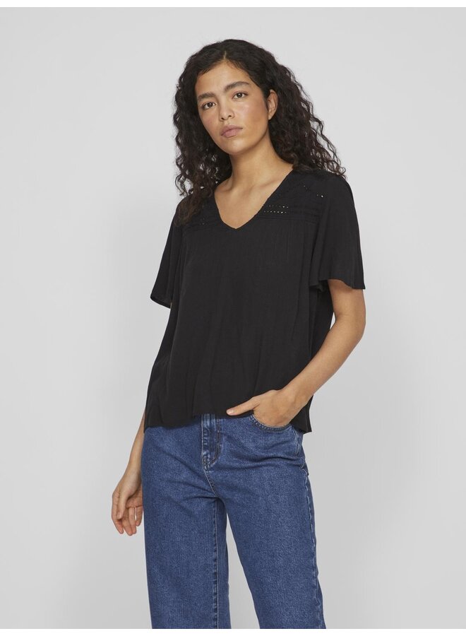 Vila shirt zwart hotsell