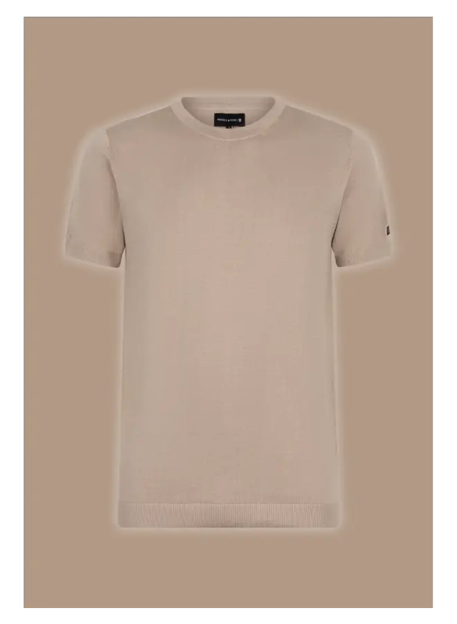 Presly & Sun T-shirt Knitted SEM - Taupe