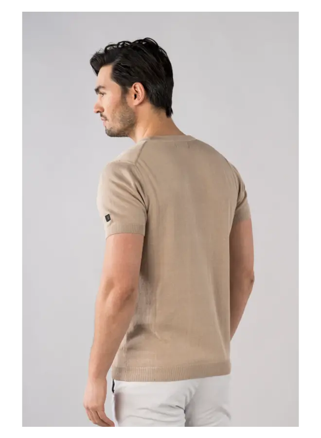 Presly & Sun T-shirt Knitted SEM - Taupe