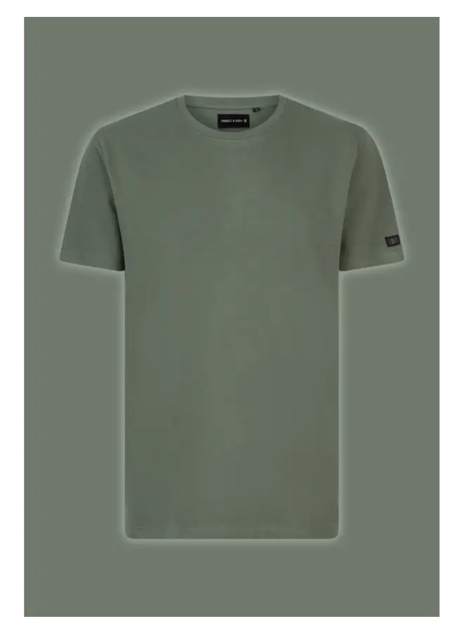 Presly & Sun T-shirt NOAH Jaquard - Moss