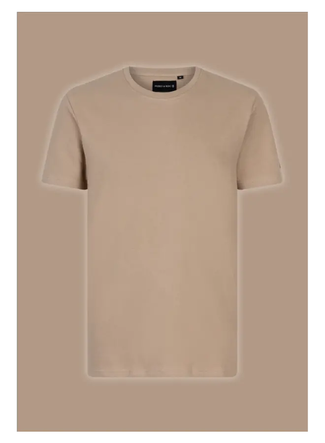 Presly & Sun T-shirt NOAH Jaquard - Taupe