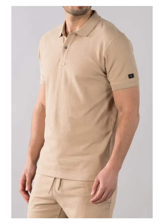 Presly & Sun Polo OWEN Jaquard - Taupe