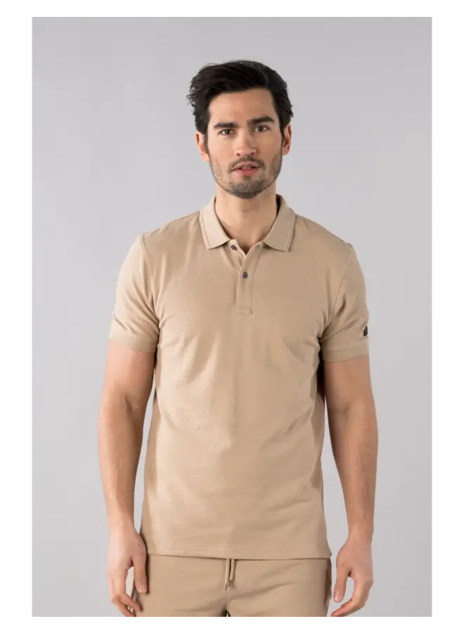 Polo OWEN Jaquard - Taupe