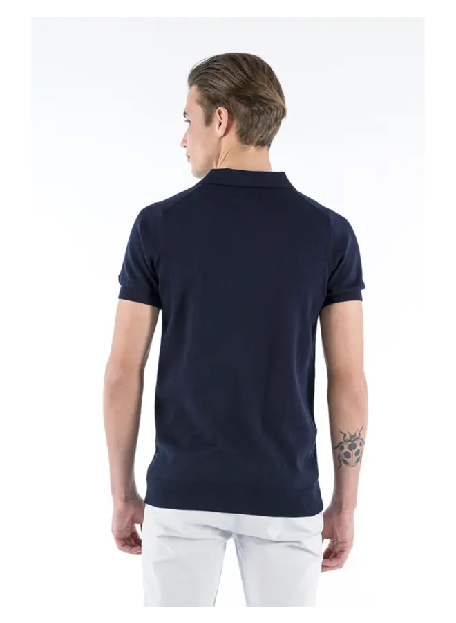 Presly & Sun Polo LUCA Knitted - Navy