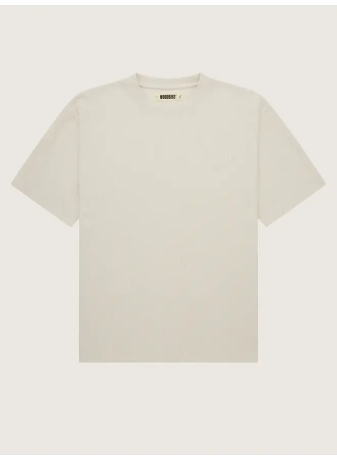 Woodbird T-shirt 2416-412 Waffel Tee - Off White