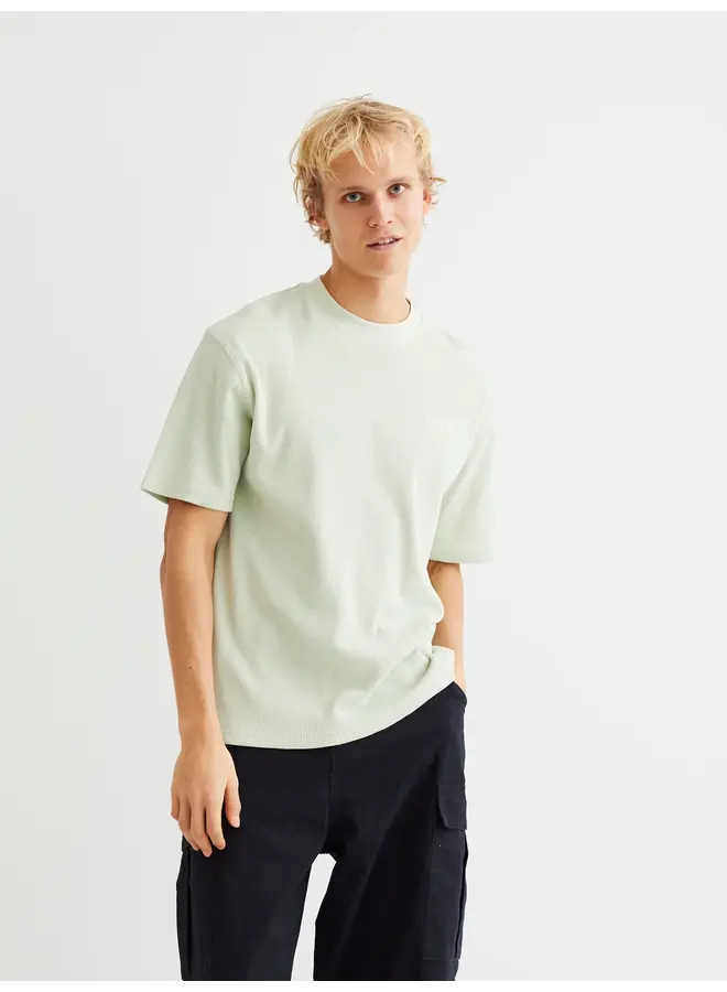 T-shirt 2416-412 Waffel Tee - Mint Green