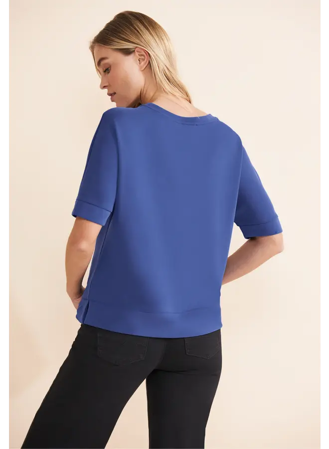 Street one T-shirt LTD QR Silk Look Shirt  321154 - Intense Royal Blue 15614